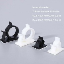 25/50PCS Adhesive Cable Clips Cord Management Organizer Adjustable Wire Clamp picture