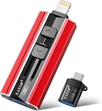 512GB Flash Drive for iPhone iPad Photo Backup External Memory Red picture