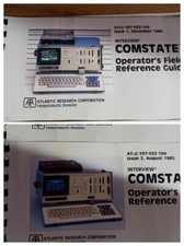 LOT OF 2 VINTAGE COMSTATE I OPERATOR'S FIELD REFERENCE GUIDE ATLANTIC RESEARCH picture
