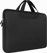 15.6 Inch Laptop Travel Sleeve Lightweight Carry Case With Handle & Pocket Black picture