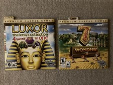 7 Wonders and Luxor The King's Collection 4 Games in One - lot of 2 picture