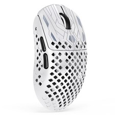 MAMBASNAKE M2 Carbon Fiber Wireless Mouse White picture