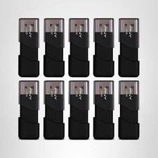 PNY P-FD64GX10ATT03-MP 64GB Attaché 3 USB 2.0 Flash Drive, Black (Pack of 10) picture