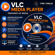 VLC Media Player Prepared CD Media Windows Setup Guide & Support Notes picture