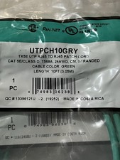 Panduit UTPCH10GRY | Copper Patch Cord, STP, Pan-Plug Modular Ethernet (10 pack) picture