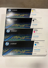 HP 410X High Yield Toner Set Black Cyan Yellow Magenta (4 Pack) picture