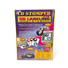 Vintage CD Stomper Pro CD Labeling System Kit Blank Labels New Sealed PC Mac picture