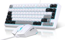 Snpurdiri Wired Keyboard and Mouse Combo,81 Keys, Compact Mechanical Keyboard picture