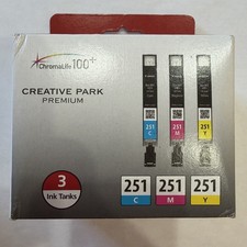 Canon CLI-251XL 3-Cartridge Color Ink Set New Sealed picture