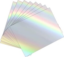 25 Sheets Holographic Sticker Paper 8.5x11 inch for Inkjet & Laser Printer, picture