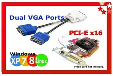 DUAL VGA Ports Adapter (Female). ✔️  HP Dell.✔️ DMS-59 to dual (2) VGA Outputs. picture