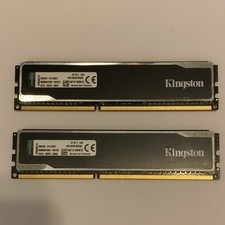 Kingston HyperX Black DIMM Desktop 8GB 2x4GB RAM Kit KHX16C9B1BK2/8X picture