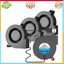 WINSINN 5015 USB Blower Fan 5V 50mmx15mm Hydraulic Bearing 39in Cable 4 Pcs Set picture