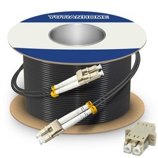 YUTIANHOME 100m (330ft) LC LC Duplex OM3 Outdoor Armored Fiber Optic Patch picture