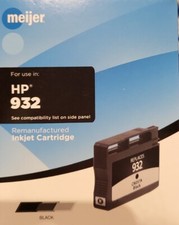 New Sealed HP 932 Meijer Remanufactured Inkjet Cartridge Black picture
