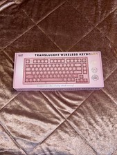 iJoy Wireless Pink Transparent/Translucent Keyboard New picture