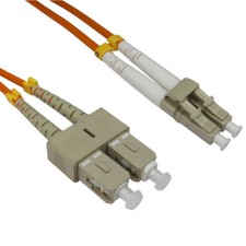 10 PACK LOT 1m LC-SC Duplex 62.5/125 OM1 Multimode Fiber Patch Cable Orange 3FT picture