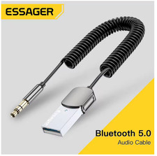 Essager Bluetooth Aux Adapter Dongle USB To 3.5mm Jack Car Audio Aux Bluetooth picture