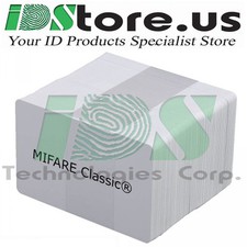 200 MIFARE Classic® 4k Blank White PVC Cards, CR80, 30 Mil,GQ, Credit Card size picture