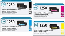 4-Pack 1250 810WH C5GC3 XMX5D WM2JC (1BK/1C/1M/1Y) Toner Cartridge picture