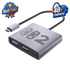 Bemkiru Aluminum Alloy 3-in-1 Docking Station for Nintendo Switch picture