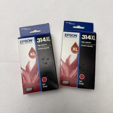 Lot of 2 Epson 314xl Red  High Capacity Cartridge Ink (T314XL820-S) Exp 6/28 picture