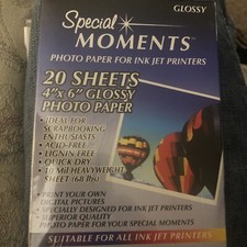 New Sealed Special Moments Photo Paper 4 X 6 Ink Jet 20 Sheets MATTE picture