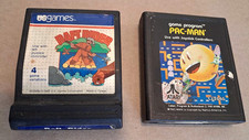 2 VINTAGE Original ATARI 2600 Games PAC-MAN & US Games RAFT RIDER 1982? RARE picture