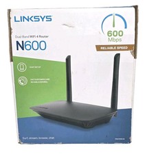 NEW Linksys N600 E2500 Dual-Band Wireless Router 5 Ports 2.4 GHz/5 GHz WiFi 4 picture