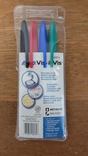 6 Packs of 4 Expo Vis-A-Vis Wet-Erase Marker, Fine Point, 4-Color Set (San16074) picture