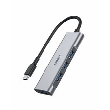 AUKEY CB-C94 4-Port USB C Hub Aluminum Alloy with 4 USB 3.0 Ports picture
