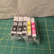 GPC Image 564XL Replacement Ink 5 CARTRIDGE Black Yellow Magenta Cyan HP Printer picture