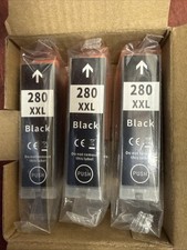 (3) Ink Cartridges 280XXL BLACK exp. 4/2027.  picture
