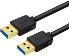 USB Type a 3.0 Cable 6 Ft Male to Male High Speed Data Cord in Black picture