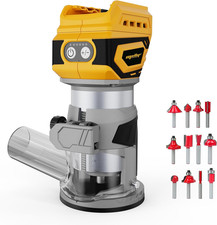 Cordless Brushless Wood Router Compatible with Dewalt 20V 60V Battery with 5 picture