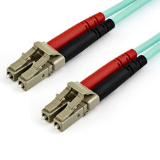15M (50Ft) LC/UPC OM4 Multimode Fiber Optic Cable, 50/125, 100G, Low Insertion L picture