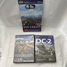 Flight 1 Flight Simulator Add-Ons Lot DC-2 & Ultimate Terrain USA CD English picture
