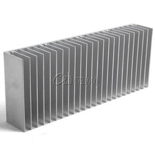 Silver Aluminum Heat Sink for IC LED Cooler Power Transistor 60x150x25mm picture