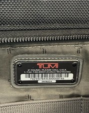 TUMI 26192D4 Black Ballistic Nylon Laptop Briefcase Messenger Bag Shoulder Strap picture