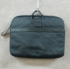 TUMI Laptop Sleeve Black Ballistic Nylon Padded Zip Case Portfolio 16x12x2 picture