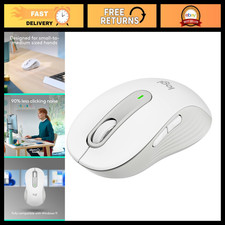 Wireless Mouse for Small to Medium Hands - Ergonomic Design, Off White Color picture