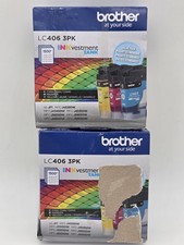 2X Genuine Brother LC4063PK Ink Cartridge Cyan, Magenta, Yellow exp 11/28 SEALED picture