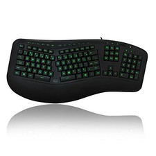 Adesso AKB150EB Ergonomic Keyboard USB 105-Key Black picture