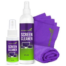 Screen Cleaner Spray and 4 Microfiber Cloths Bundle 8oz & 2oz, by , Eyeglasse... picture