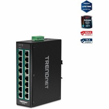 TRENDnet 16-Port Hardened Industrial Unmanaged Gigabit 10/100/1000Mbps DIN-Rail picture
