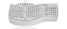 *New*Perixx PERIBOARD-512 Wired Full-Size Ergonomic Natural Split Keyboard White picture
