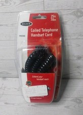 Belkin Coild Telephone Phone Handset Cord 25ft (7.6m) Black picture