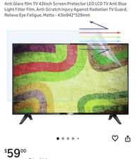 JC JCSKY 43in TV LCD Screen Protector Film Matte Anti-Blue Light Anti-Scratch picture