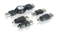 PHILIPS 3FT RETRACTABLE USB 2.0 KIT BLACK SWR1249/17 NEW picture