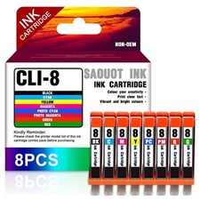 Replacement CLI-8 8-Color Ink for Canon Pixma Pro9000 Pro9000 Mark II (8-Pack) picture